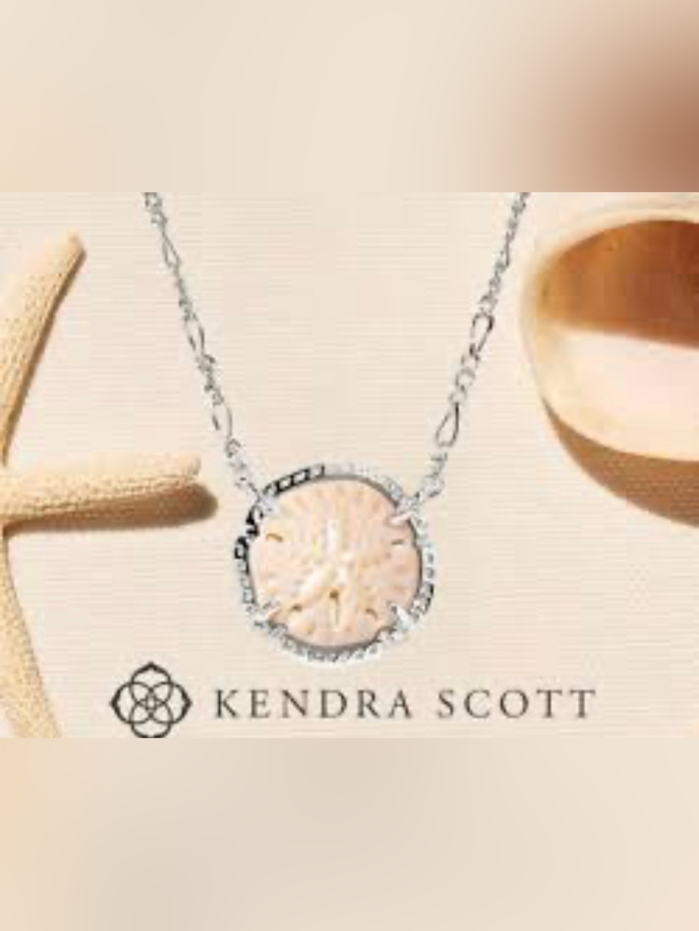 Kendra Scott sand dollar necklace